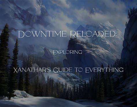 dnd downtime activities xanathar|Quick Guide to Downtime Activities .